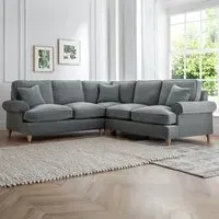 Victoria Large Corner Sofa - Charcoal