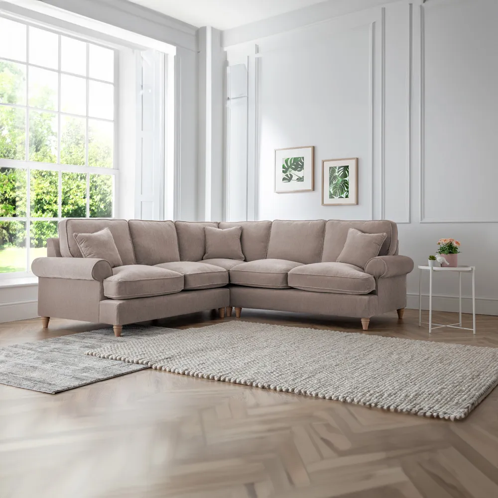 Victoria Large Corner Sofa - Cream