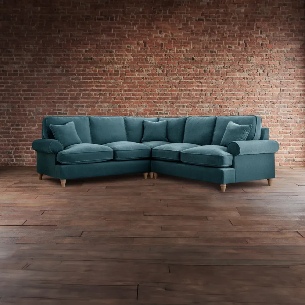 Victoria Large Corner Sofa - Green