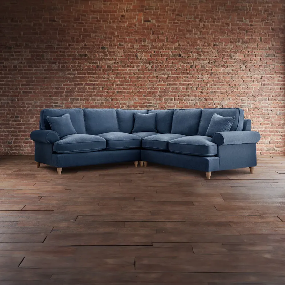Victoria Large Corner Sofa - Navy