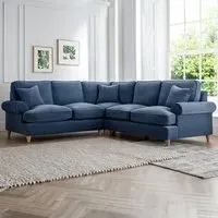 Victoria Large Corner Sofa - Navy