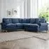 Victoria Large Corner Sofa - Navy
