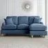 Vienna 3-Seater Left Hand Chaise Sofa - Navy