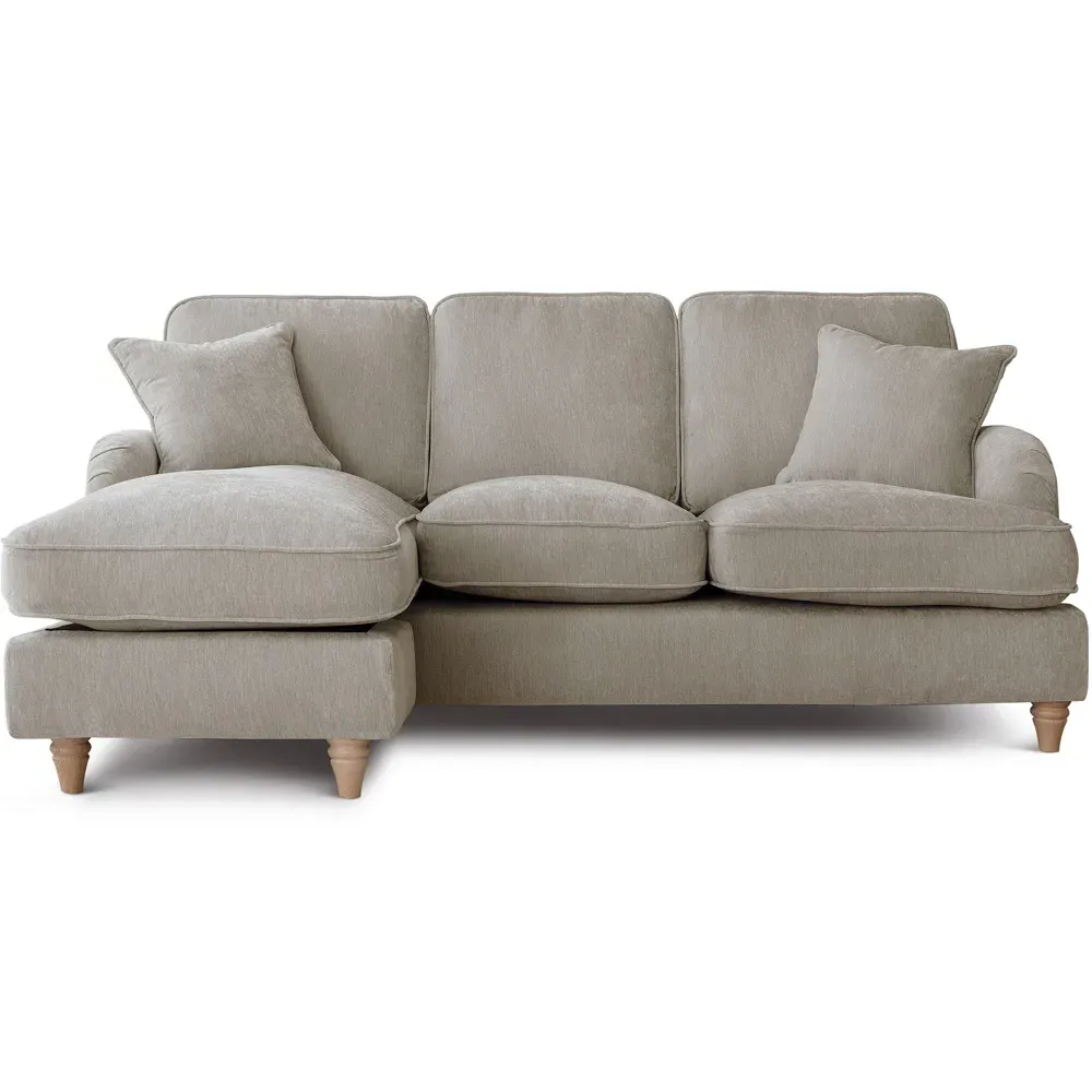 Vienna 3-Seater Right Hand Chaise Sofa - Cream