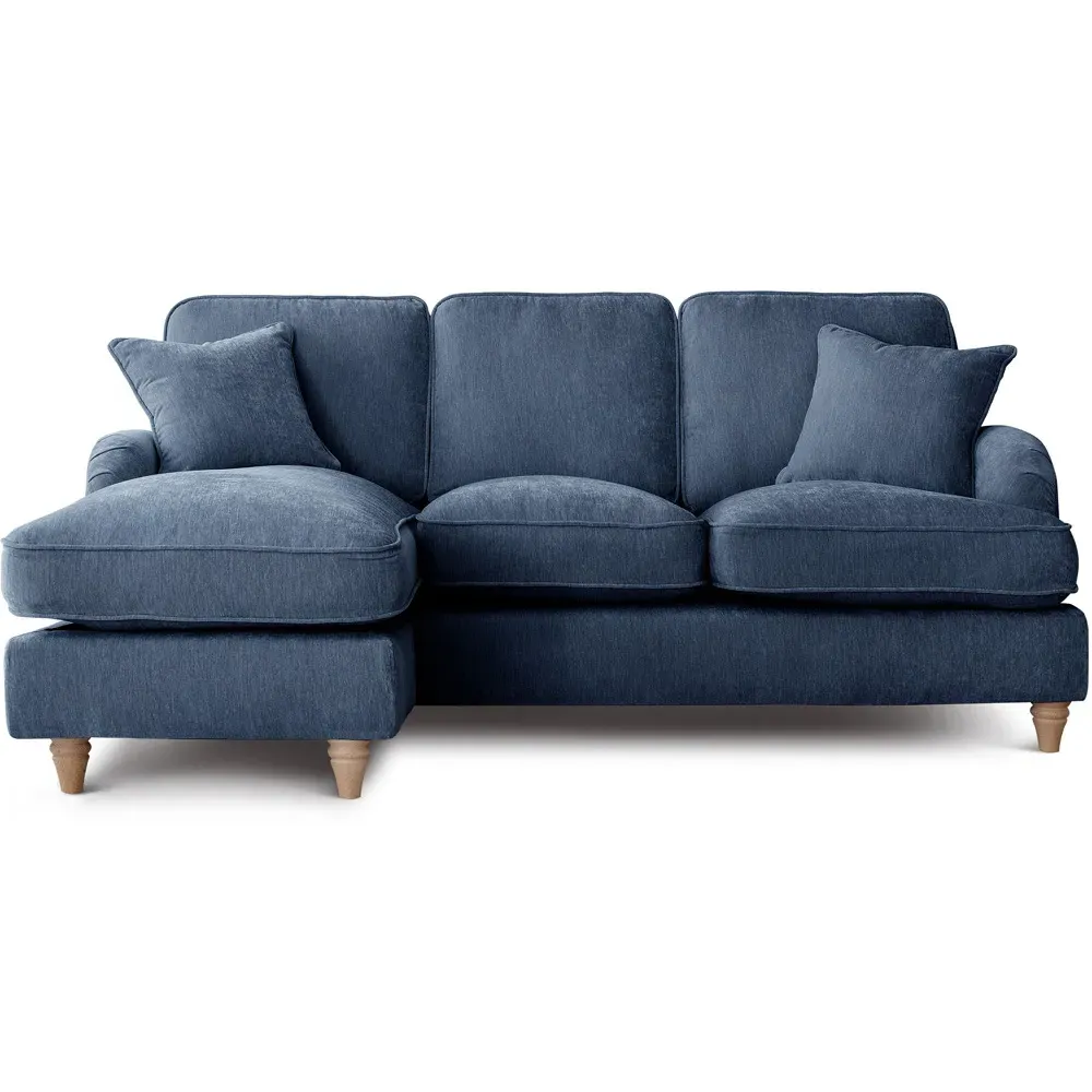 Vienna 3-Seater Right Hand Chaise Sofa - Navy