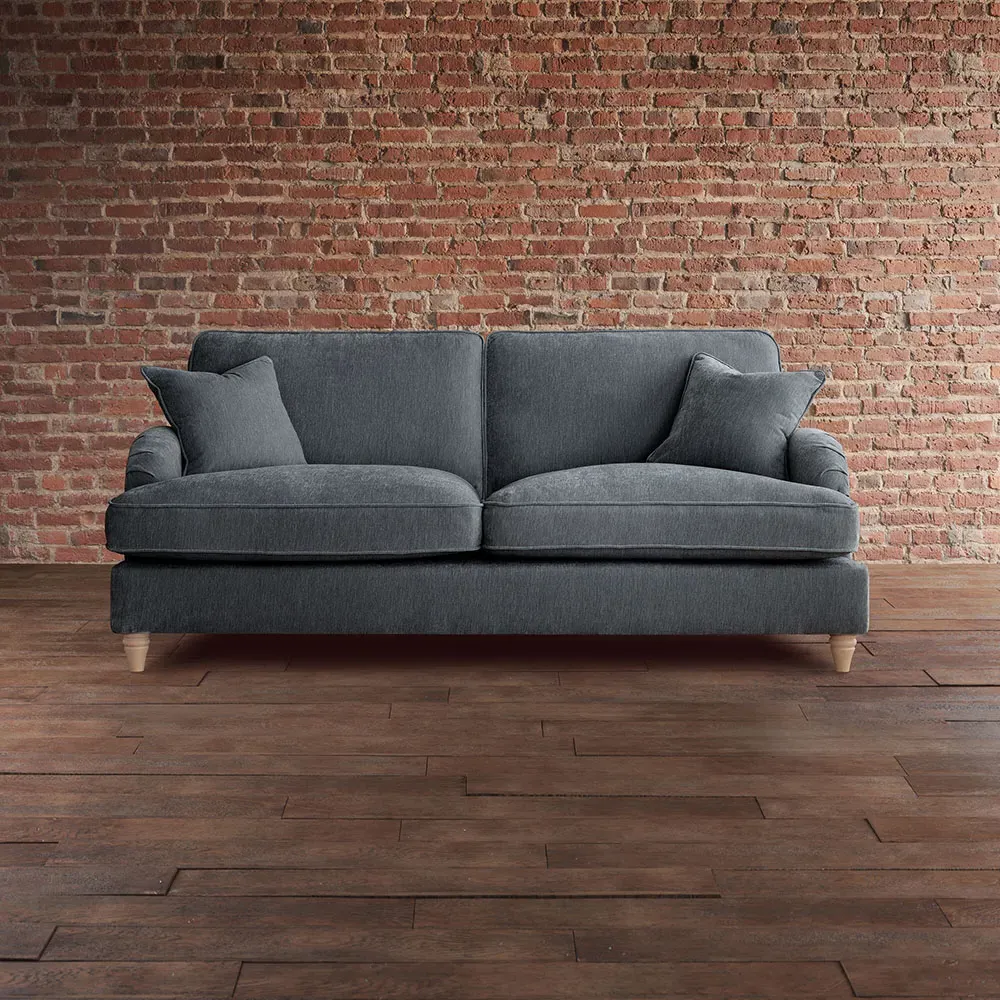 Vienna 3-Seater Sofa - Charcoal