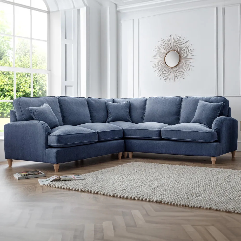 Vienna 5-Seater Corner Sofa - Navy