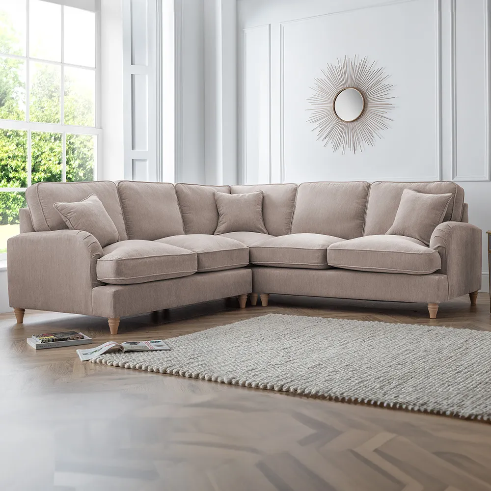 Vienna 5-Seater Corner Sofa - Putty