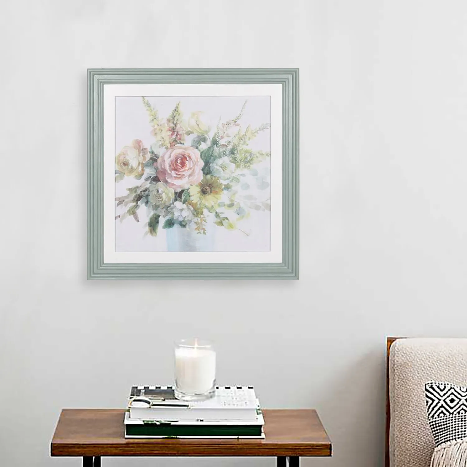 Vintage Bouquet Framed Art - Multicolour