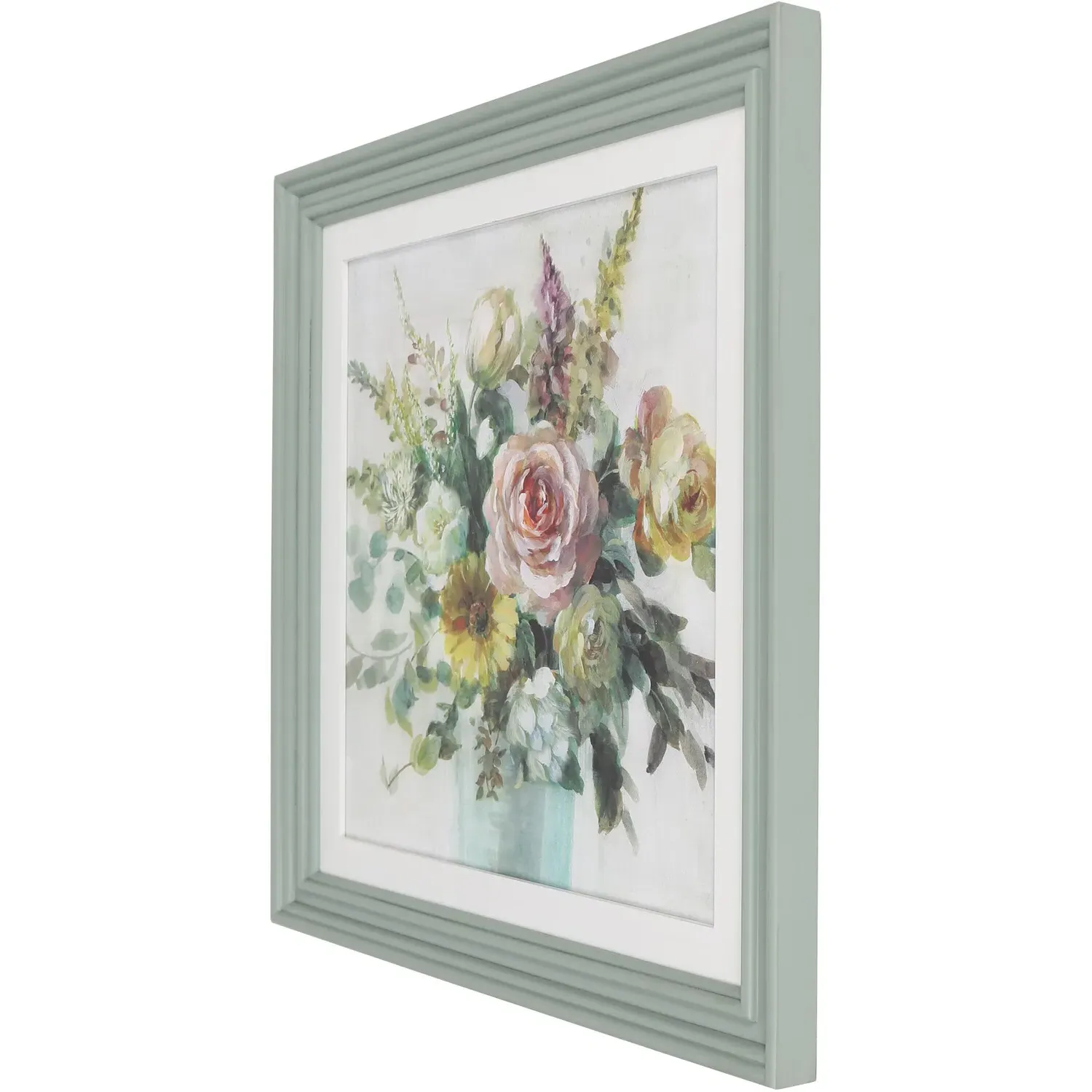 Vintage Bouquet Framed Art - Multicolour