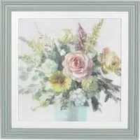 Vintage Bouquet Framed Art - Multicolour