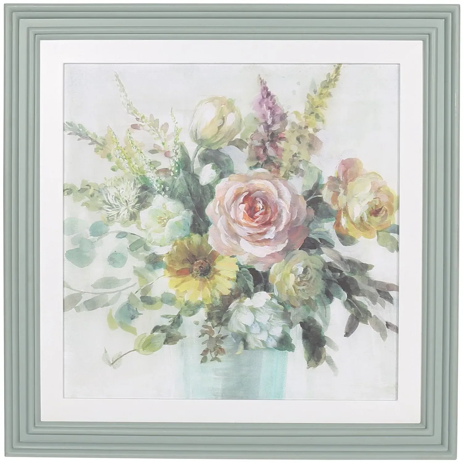 Vintage Bouquet Framed Art - Multicolour image