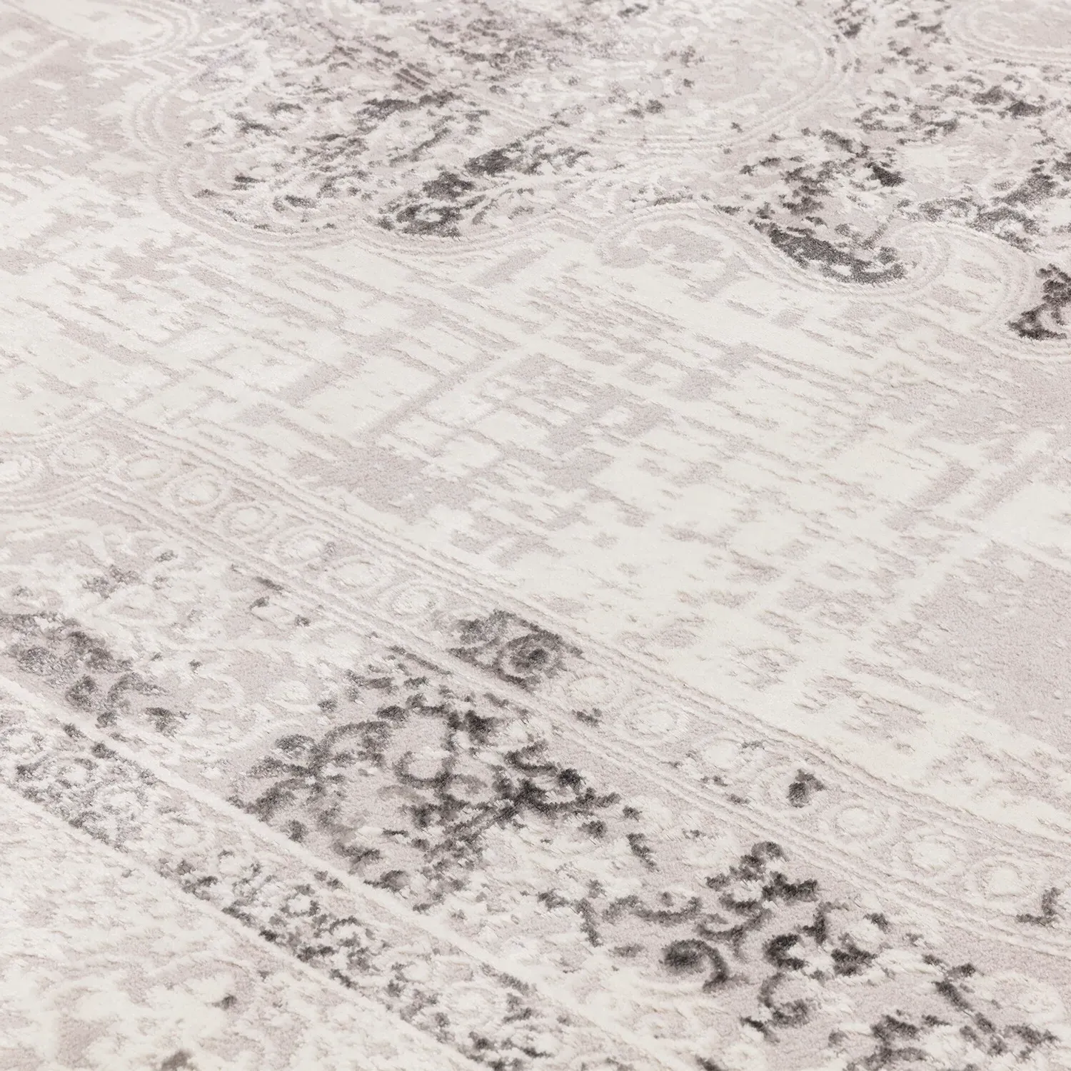 Vintage Capri Rug - Silver