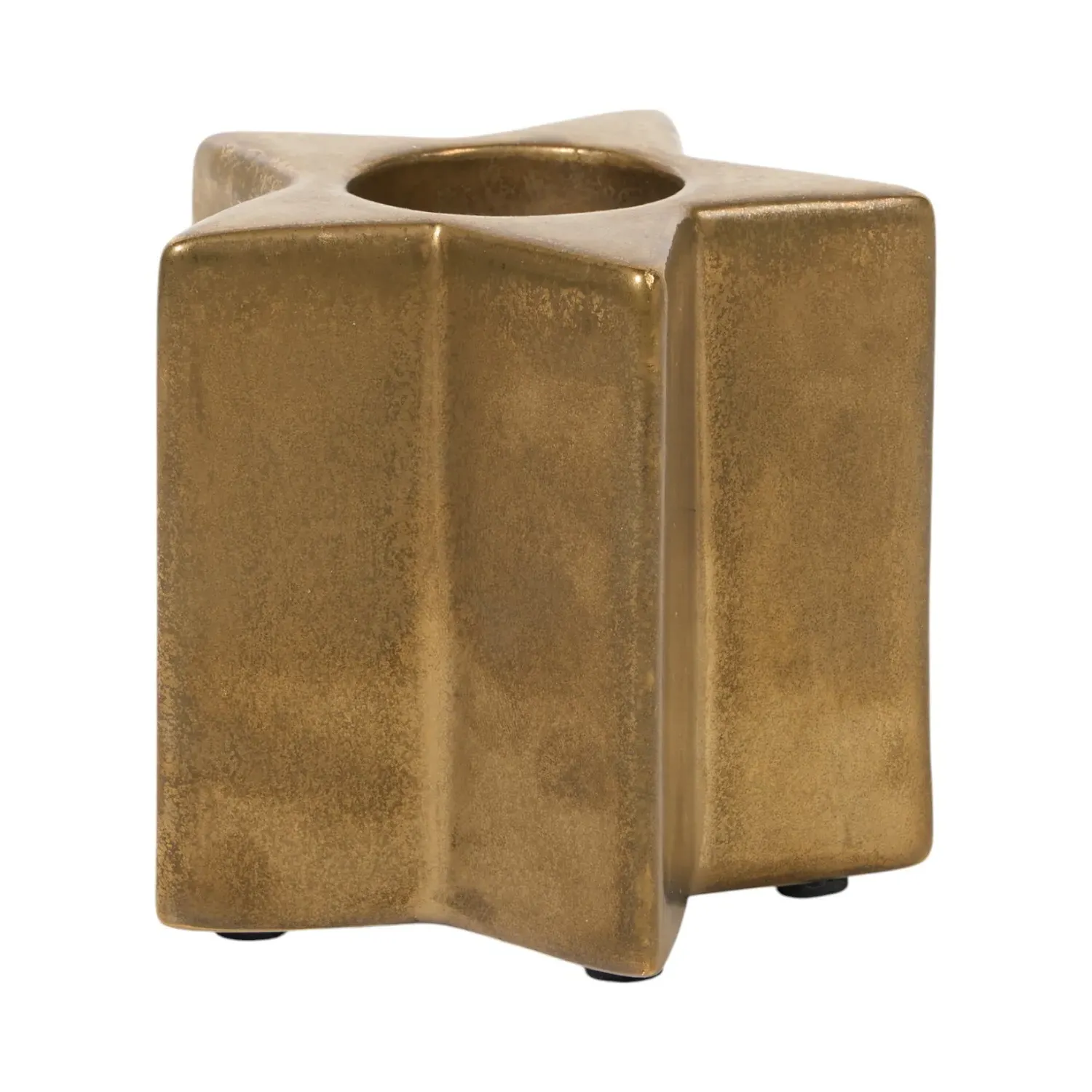 Vintage Star Tealight Holder - Gold