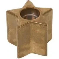 Vintage Star Tealight Holder - Gold