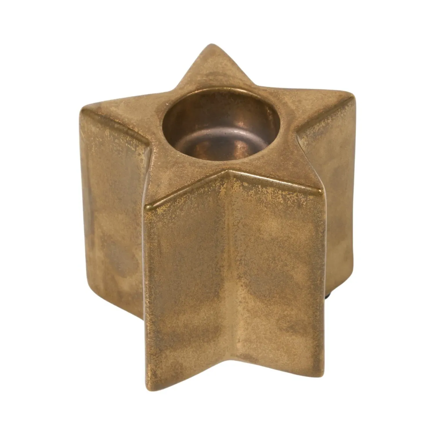 Vintage Star Tealight Holder - Gold
