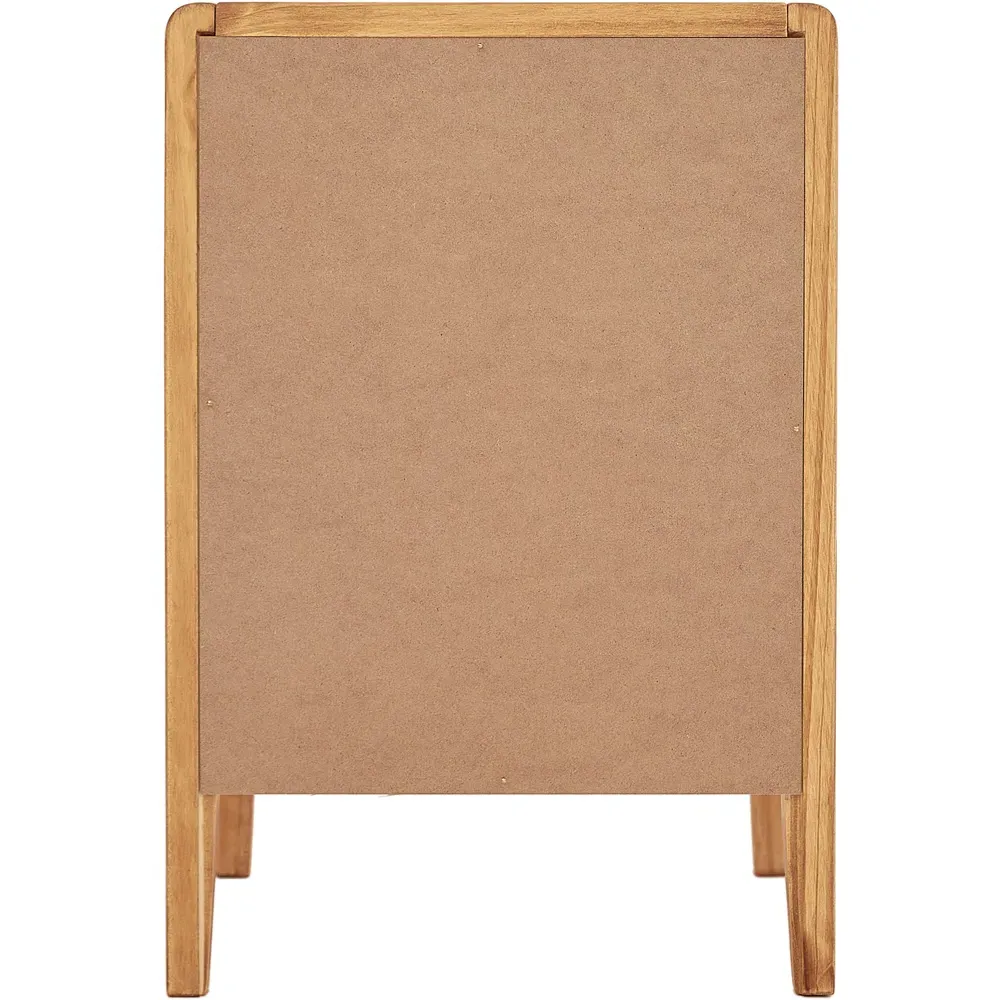 Vito 2 Drawer Bedside Table - Waxed, Pine Wood