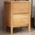 Vito 2 Drawer Bedside Table - Waxed, Pine Wood