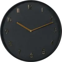 Wall Clock - Black, Gold