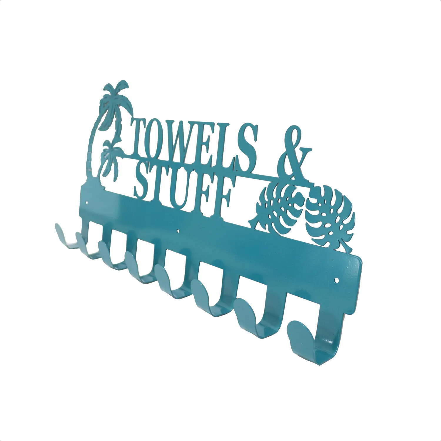 Wall Hooks with 8 Hooks - Blue