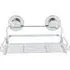 Wall Mounted Rectangular Basket with Suction Cups - Chrome