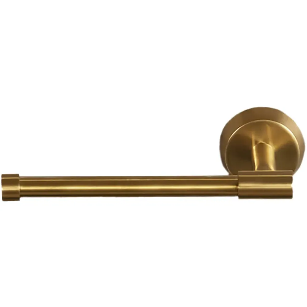 Wall Mounted Toilet Roll Holder - Brushed Gold image