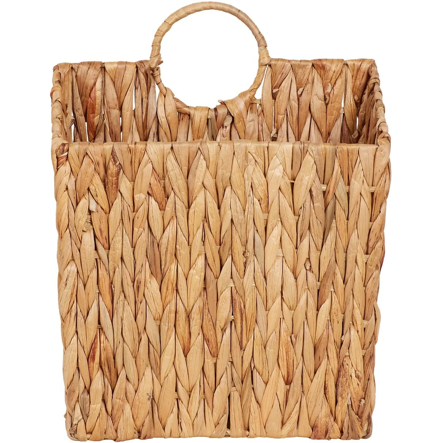 Water Hyacinth Handle Basket - Neutral image