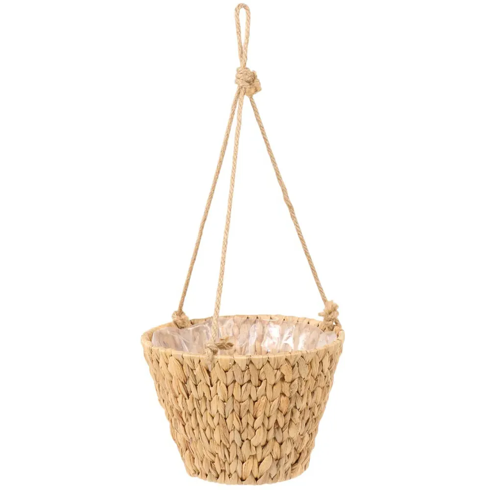 Water Hyacinth Hanging Planter - Brown