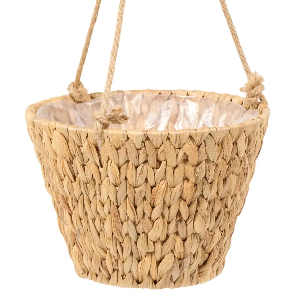 Water Hyacinth Hanging Planter - Brown
