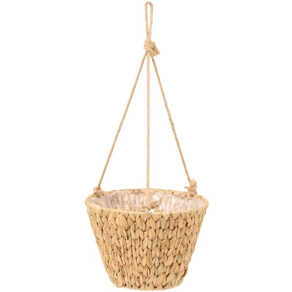 Water Hyacinth Hanging Planter - Brown