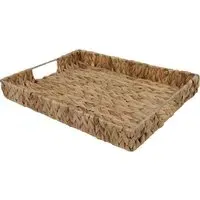 Water Hyacinth Serving Tray 2 Pack - Brown