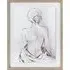 Watercolour Effect Nude Framed Art