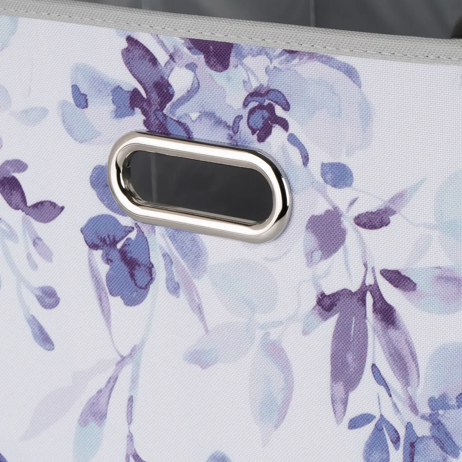 Watercolour Floral Storage Cube - Purple