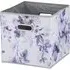 Watercolour Floral Storage Cube - Purple