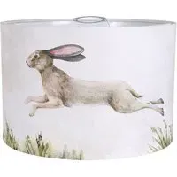 Watercolour Hopping Rabbit Lamp Shade