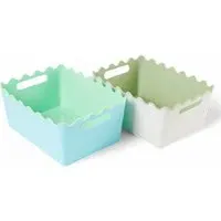 Wave Storage Basket - Green