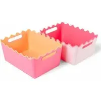 Wave Storage Basket - Pink