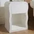 Wavey Side Table - White, MDF