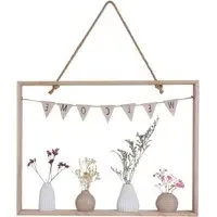 Welcome Floral Wall Hanging Art - 30 x 40cm