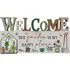 Welcome Garden Happy Place Sign - White