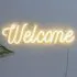 Welcome LED Neon Light - White