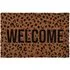 Welcome Printed Coir Door Mat - Brown