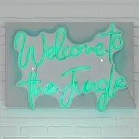 Welcome to the Jungle Neon Sign - White