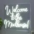 Welcome to the Madhouse LED Neon Sign Light - White