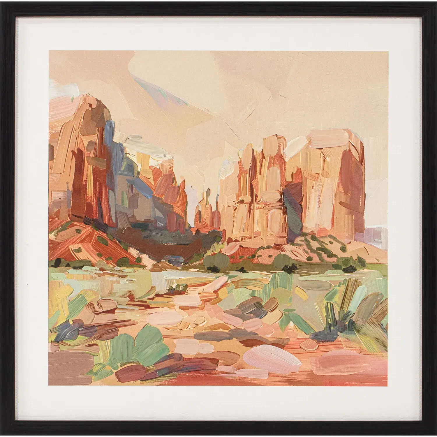 Western Dusk Hand Finished Canvas