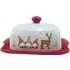 Whimsical Gonk Butter Dish - Red