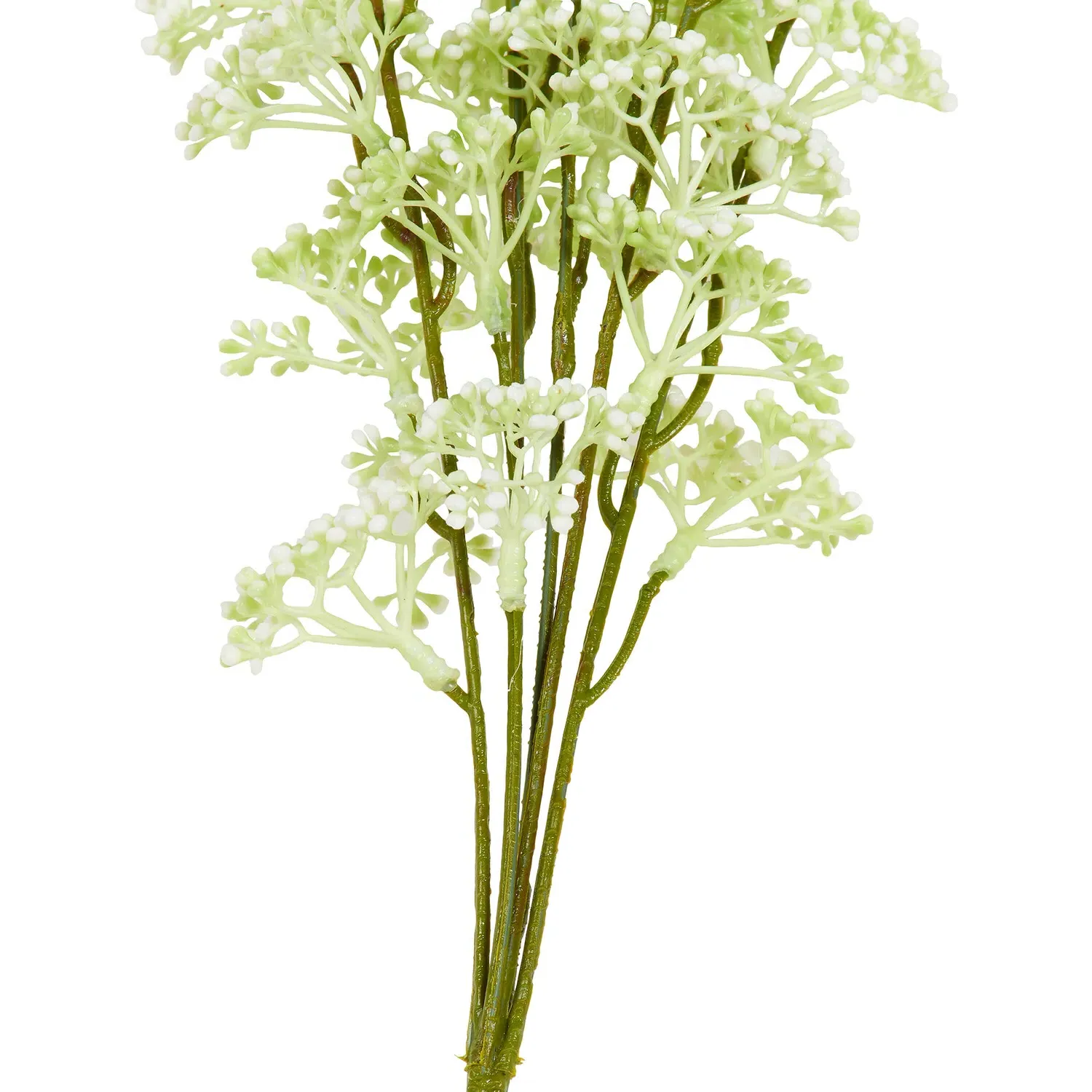 White Berry Single Stem Artificial Flower - White