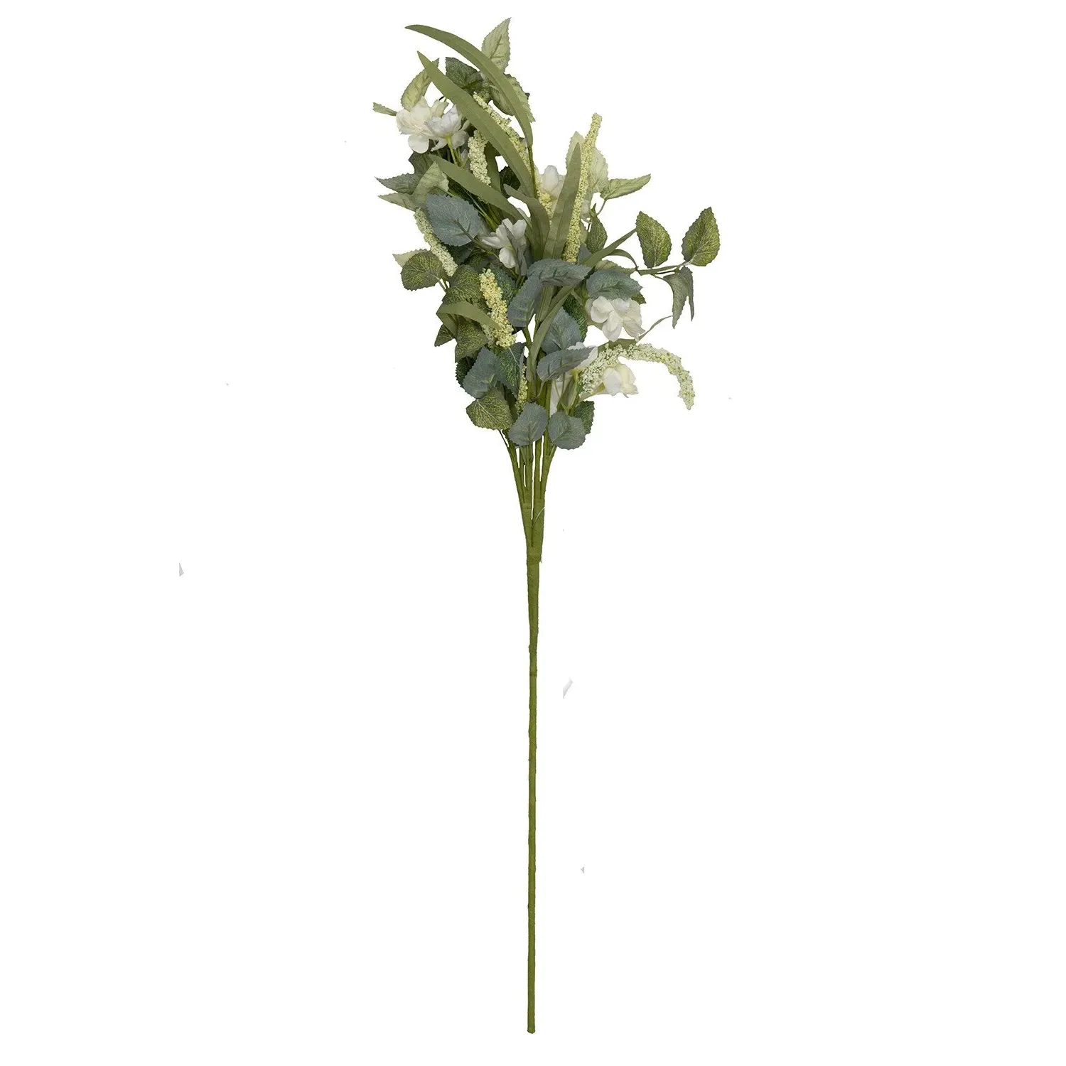 White Natural Spray Artificial Flower Bunch image