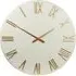 White Roman Numeral Round Wall Clock 78cm - White