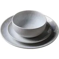 White Textured 12 Piece Dinner Set - White